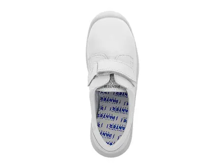 Chaussure basse Panther Diamante Totale S2 blanche à scratch, pointure 43