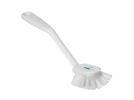Vikan 42375 Dish brush medium with scraping edge 280 mm white