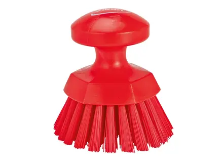 Vikan 38854 Hard round work brush 110 mm red