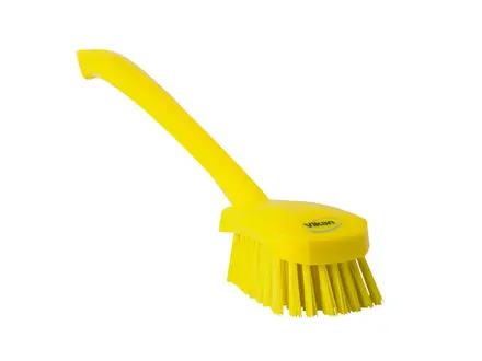 Vikan 41866 Dish brush hard long handle 415 mm yellow
