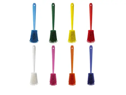 Brosse à vaisselle Vikan 41868, manche long et rigide, 415 mm, violette