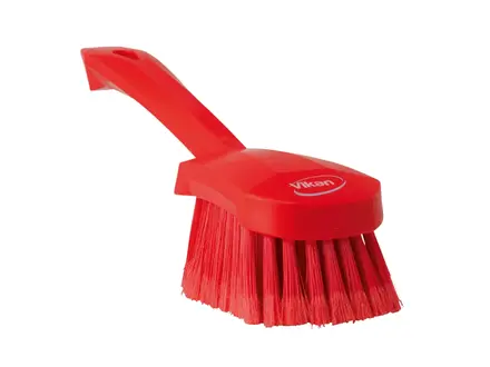Vikan 41944 Dish brush soft split fibers short handle 270 mm red
