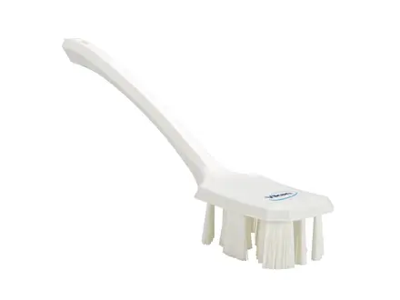 Vikan 41965 Dishwashing brush hard long handle UST 395 mm white