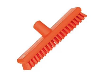 Balai à franges Vikan 70417 pour sols durs avec sortie d'eau, 270 mm, orange
