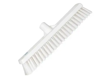 Balayeuse combinée Vikan 31745, lames souples et dures, 410 mm, blanche