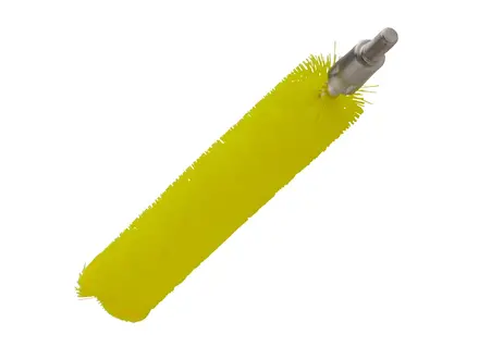 Vikan 53656 Pipe brush medium for flexible cable 20 x 200 mm yellow