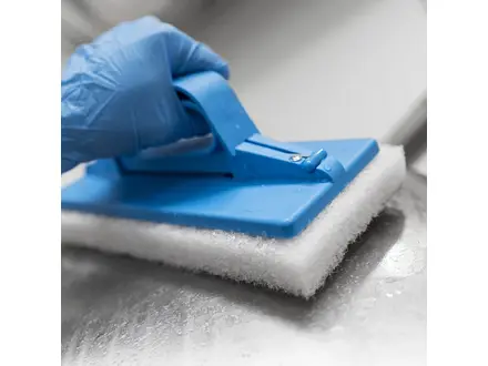 Vikan 5524 Schuurpad medium blauw 245 mm