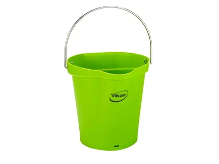 Vikan 568677 emmer met RVS hengsel 12 liter limoengroen