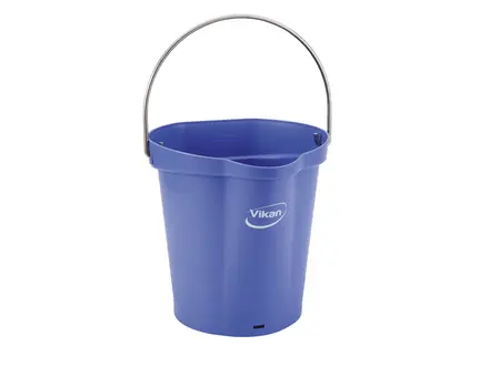 Vikan 56868 emmer met RVS hengsel 12 liter paars