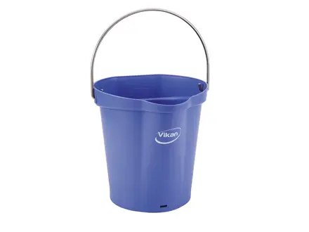 Seau Vikan 56888 avec poignée en acier inoxydable, 6 litres, violet