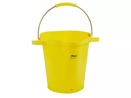 Vikan 56926 emmer met RVS hengsel 20 liter geel