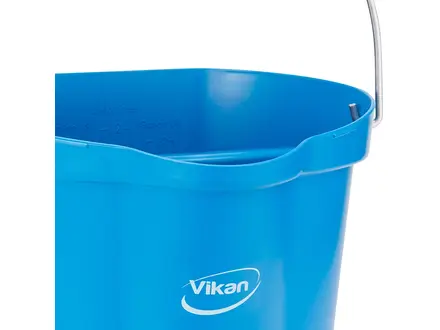 Vikan 56944 bucket leak-proof detectable polypropylene 12 liters red