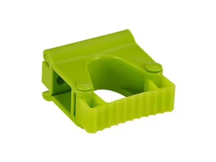 Vikan 101377 Support mural hygiénique avec sangle de fixation, module 82 mm, vert citron