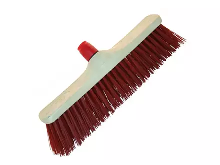 Balai de rue en PVC rouge