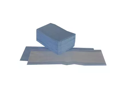 Balai-serpillère plat jetable en viscose/polyester 42 x 13 cm bleu