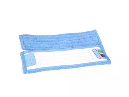 Microfiber flat mop with flap, 3 rings and insert sleeves 46x16 cm