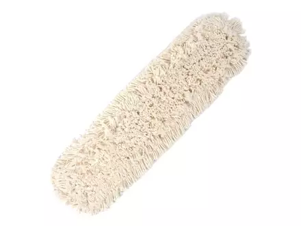 Housse de balai à franges avec boutons-pression, en coton, 60 cm