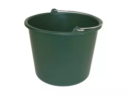 Plastic bucket 12 l green