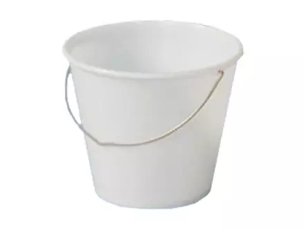 Plastic bucket 12 l white
