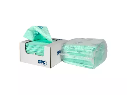 Chemical absorption cloth UN1212-E 30x30 cm green