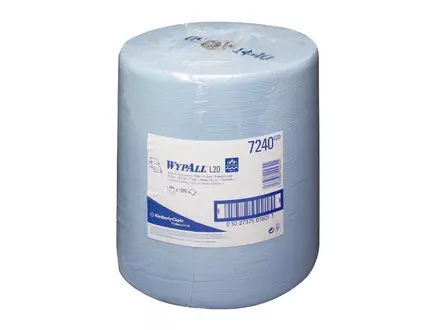 Kimberly-Clark WypAll L20 7240 cleaning paper industrial roll 1000 sheets blue