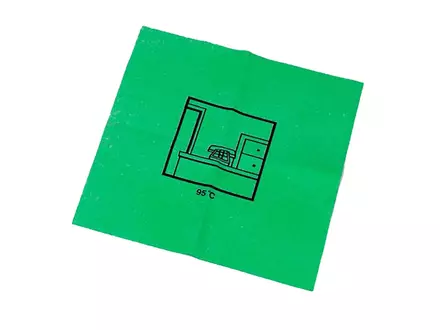 Chiffon de travail Ecolab Polifix en polyuréthane vert 38 x 38 cm