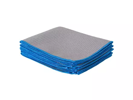 Chiffon de nettoyage pour acier inoxydable et verre 32 x 38 cm bleu