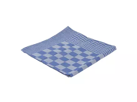 Torchon à carreaux bleu 65x65 cm
