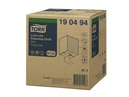 Chiffon de nettoyage Tork Low-Rib Combi Roll 1 pli bleu