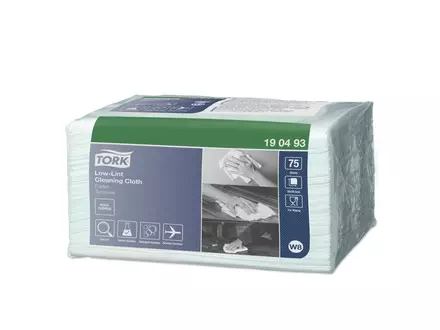 Tork cleaning cloth Low-Ribbon folded 1-ply blue W8