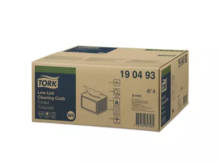 Tork cleaning cloth Low-Ribbon folded 1-ply blue W8
