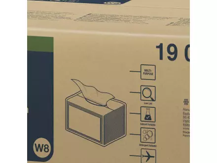 Tork cleaning cloth Low-Ribbon folded 1-ply blue W8
