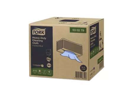 Tork Heavy Duty Cloth Folded polishing cloth W4 blue