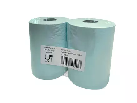 Rouleau de chiffon de nettoyage FMCP Hydro Wipe 30x30 cm bleu