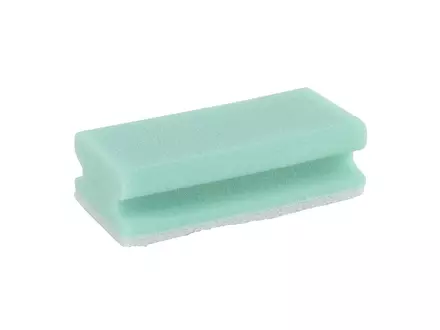 Schuurspons met handgreep 140x70x45 mm groen-wit