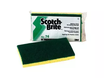 Tampon à récurer Scotch-Brite 74 HACCP 3M jaune/vert