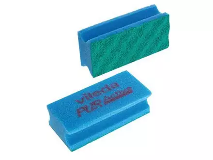 Vileda Professional PurActive scouring pad blue/green