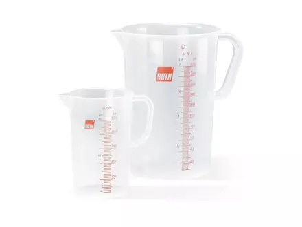 Maatbekers polypropeen transparant met maatverdeling 2000 ml