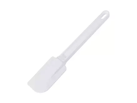 Plastic spatula 8x5 cm blade 25 cm total length white