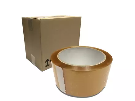 Rouleaux de ruban adhésif en polypropylène solvant de 48 mm de large, 66 mètres