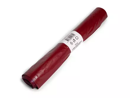 Red LDPE T70 waste bags 90x110 cm