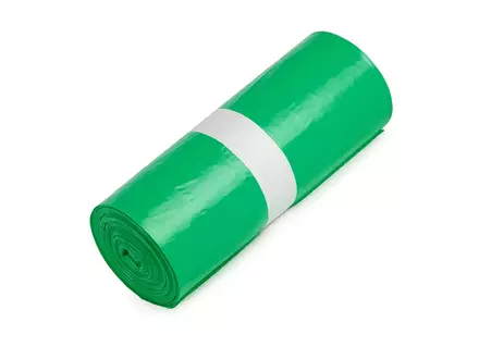 Waste bags green HDPE T35 90x120 cm