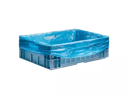 Kratzak HDPE 90/2x30x80 cm 10 mu blauw