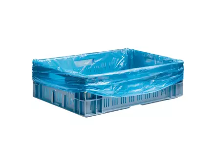 Sac de caisse en PEHD 62/2 x 21 x 70 cm, 30 µm, bleu