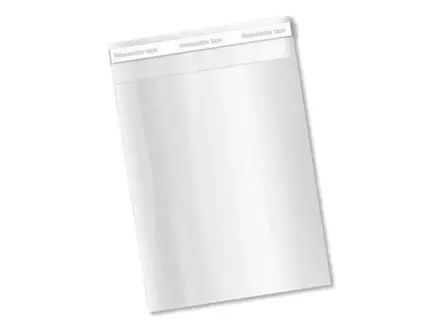 Sac à fermeture adhésive transparente en LDPE