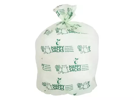 Sac poubelle biodégradable 60 x 80 cm, 30 µm, 60 litres
